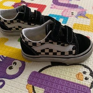 Vans Toddler Checkered Sneakers 6.0